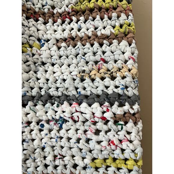 Handmade Recycled Grocery Bag Tote (Extra Long: 16.5" x 24.5") - Picture 3 of 9